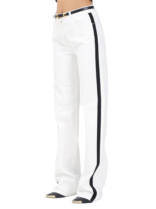 Jeans bianchi in cotone Elisabetta Franchi | PJ13I56E2309